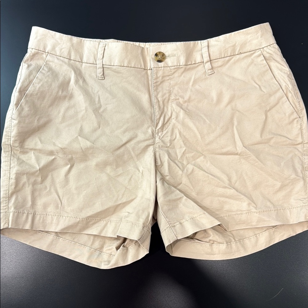 Old Navy Tan Bermuda Shorts Classic Cotton Blend